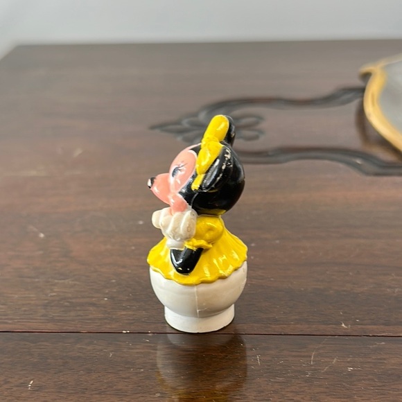 Disney Arco Minnie Mouse Yellow Dress Figurine Vintage - Picture 3 of 8